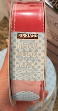 Kirkland Wire-Edged Ribbon 1.5" Wide 50 YD Gift Wrap Ribbon Reversible New