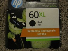 HP CC641WN Black Ink Cartridge Genuine OEM NEW 60XL 60 901 APR/2025