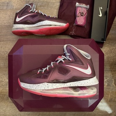Nike LeBron 10+ X Sport Pack Crown Jewel Size 10 Sneakers w Jewel Box 542244-600