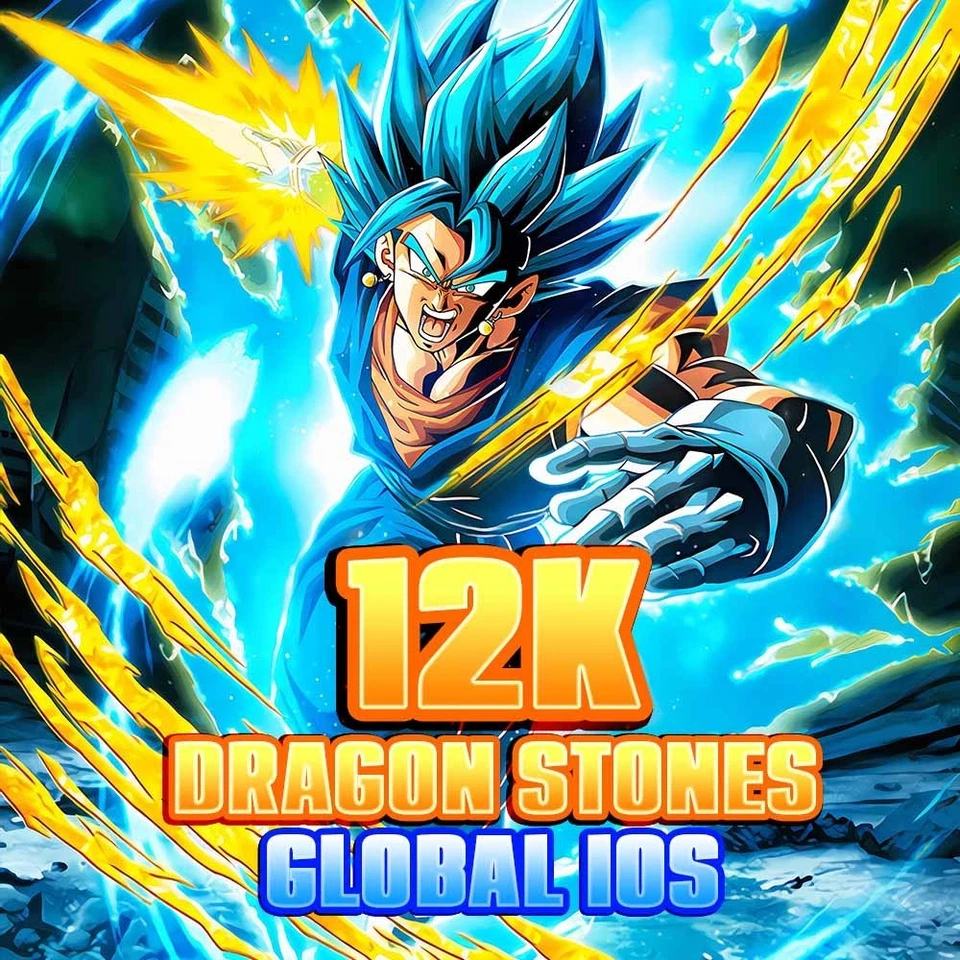 IOS Global 12K stones Rank 550+ And 10+ LRs DRAGON BALL Z DOKKAN BATTLE 