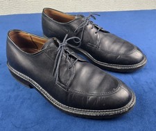 Zapatos Blucher Alden 71178 Punta Dividida Cuero Anilina Negro Goodyear Ribete Talla 10