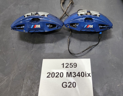  17-23 OEM BMW G20 G30 M340 M SPORT Front Brake Calipers SET Mando Blue 68k