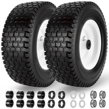 13x5.00-6 Flat Free Tire And Wheel With 34 58 Bearings 2 Pack 13x5x6 ...