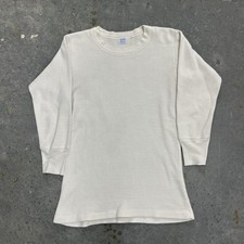 Vintage 1950s Sears Thermal Waffle Knit Long Sleeve Undershirt