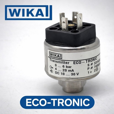#ad WIKA ECO TRONIC Pressure Transmitter 0–6 Bar 4–20mA DC 10–30V $99.99