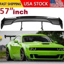 57 Rear Spoiler Wing For Dodge Challenger Truck Gt Style Glossy Black