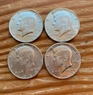 Kennedy Half Dollar Coins 1964 Lot of 4 Circulated 90% Silver