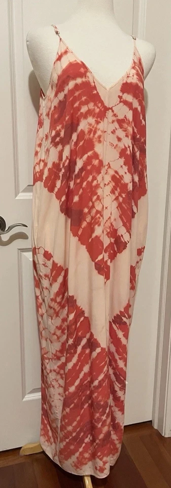 Vestido Largo Lovestitch Tie Dye Correas de Espagueti Cambio Talla S-M~Hermoso- Foto 2 de 4