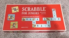 VINTAGE 1964 "SCRABBLE FOR JUNIORS"-BOARD GAME-EDITION TWO-BY SELCHOW & RIGHTER