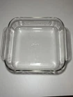 Vintage Fluted Pyrex Baking Dish Casserole Dish 222-R Clear Square 8x8x2