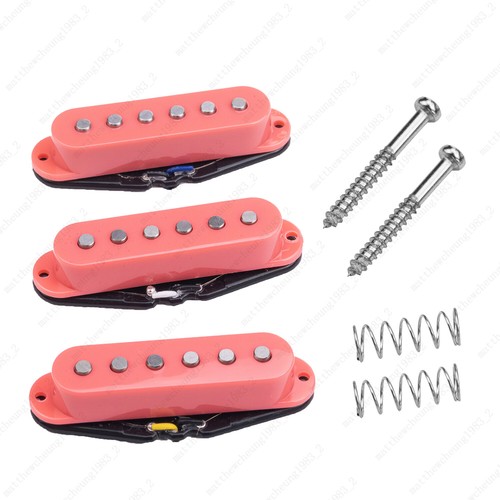 3 PCS SSS Single Coil Ceramic Pickup Set For ST Strat Guitar Mulit Colors - Picture 12 of 18