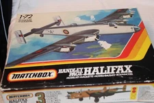 1/72 Scale Matchbox, Handley Page Halifax Airplane Kit #PK-604 Open Box