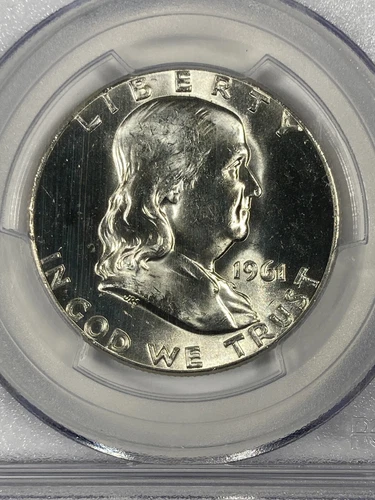 1961 Franklin Half Dollar. .50. PCGS MS64.