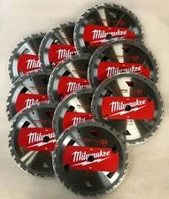 10 Pack Milwaukee 7 1/4 Circular Saw Blades 24 Tooth Framing NEW FAST SHIPPING