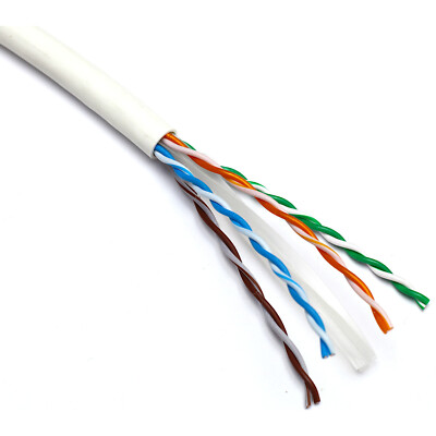Excel Solid Cat6 Kabel U/UTP LSOH CPR Euroclass B2ca 305m Box weiß