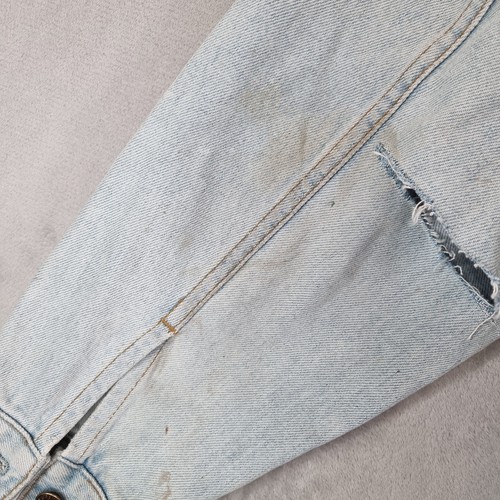 Levis Denim Jacket Mens Medium Light Blue Trucker Button Up 70503 - Picture 14 of 21
