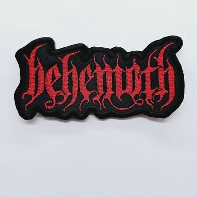 Behemoth Red Logo Shaped   EMBROIDERED PATCH
