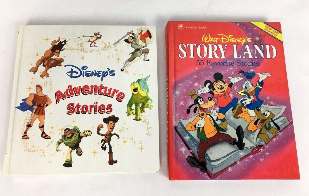 Lot of 2 Books Disneys Adventure Stories & Story Land