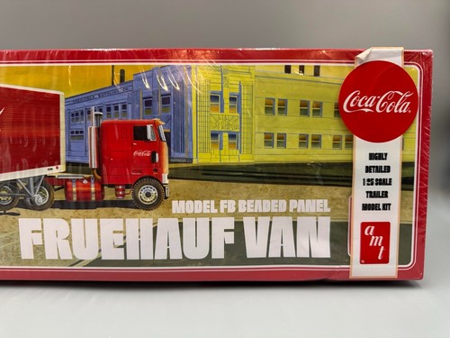 Remolque furgoneta panel cuentas AMT Coca Cola Fruehauf kit modelo escala 1:25, nuevo - Imagen 2 de 7