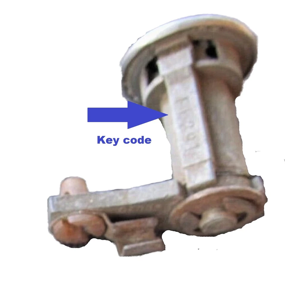 Llave de puerta de encendido de repuesto Ford 1959-1964 cortada a su código FE500-FE749 Foto 2 de 3