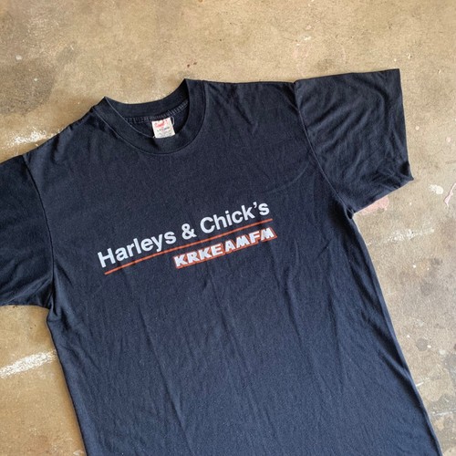 80s VINTAGE HARLEY DAVIDSON DEALER T-SHIRT CHICK'S ALBUQUERQUE MEN SZ M BIKER - Picture 2 of 8