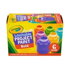 Crayola® Bold Washable Project Paint, 2 Oz, Assorted Colors, Box Of 6 Paints