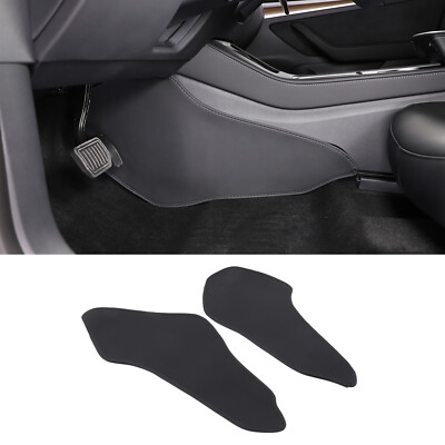 Leather Central Control Anti Kick Pad Protector Foot Pad For Tesla Model 3 Y
