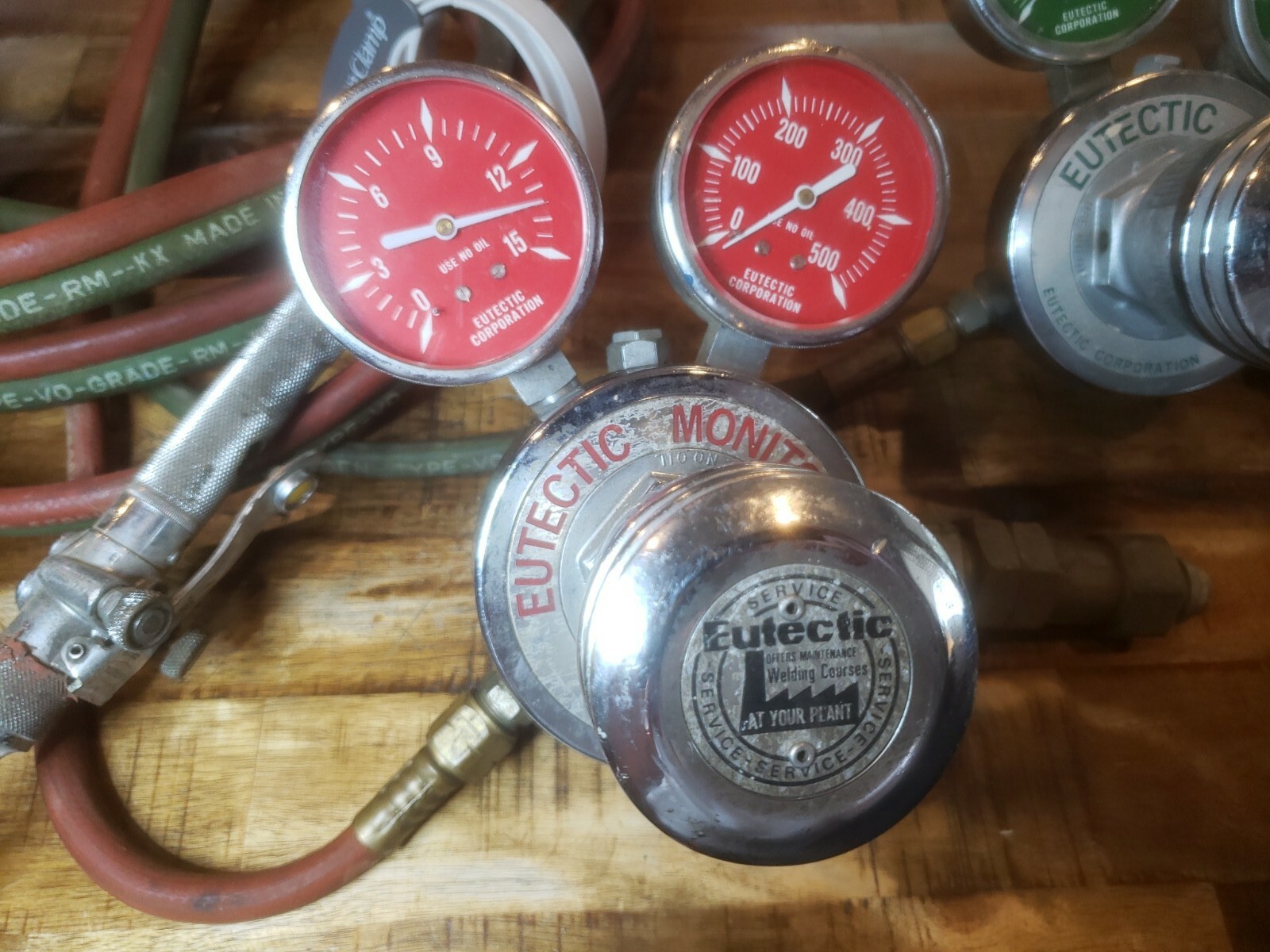 Harris Eutectic Maintenence Monitor Regulators and welding torch. Used ...