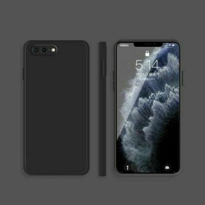   Schutzhülle für iPhone 7 Plus 8 Plus Kamera Schutz Silikon Case Cover Schwarz 