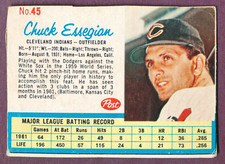1962 Post Cereal Hand Cut Set Break #45 Chuck Essegian EX RARE Short Print