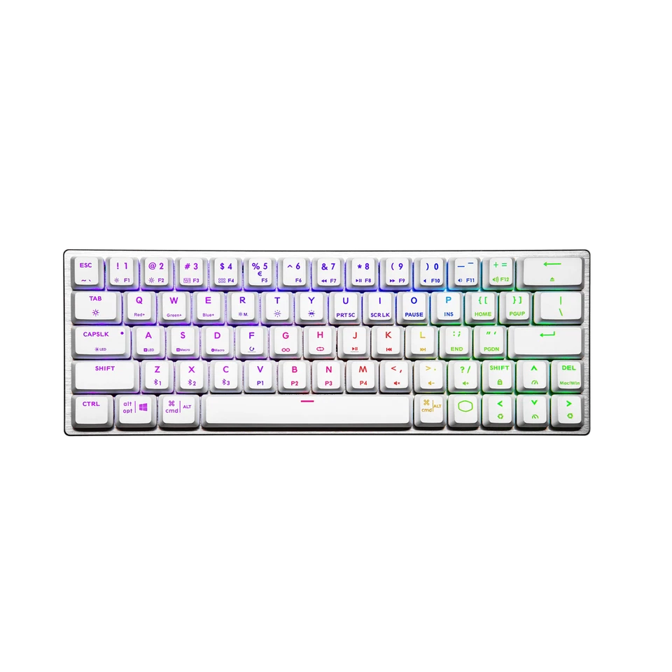 Cooler Master SK622 White Keyboard RGB LED Low Profile Mechanical Switch Blue - Image 2 of 4