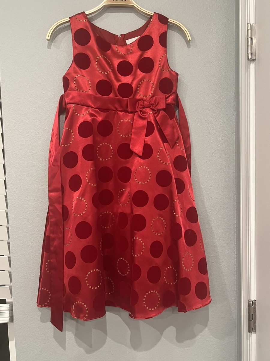 Rare Editions Party Dress Girls Size 10 Red Beautiful Holiday Christmas  Fancy | eBay
