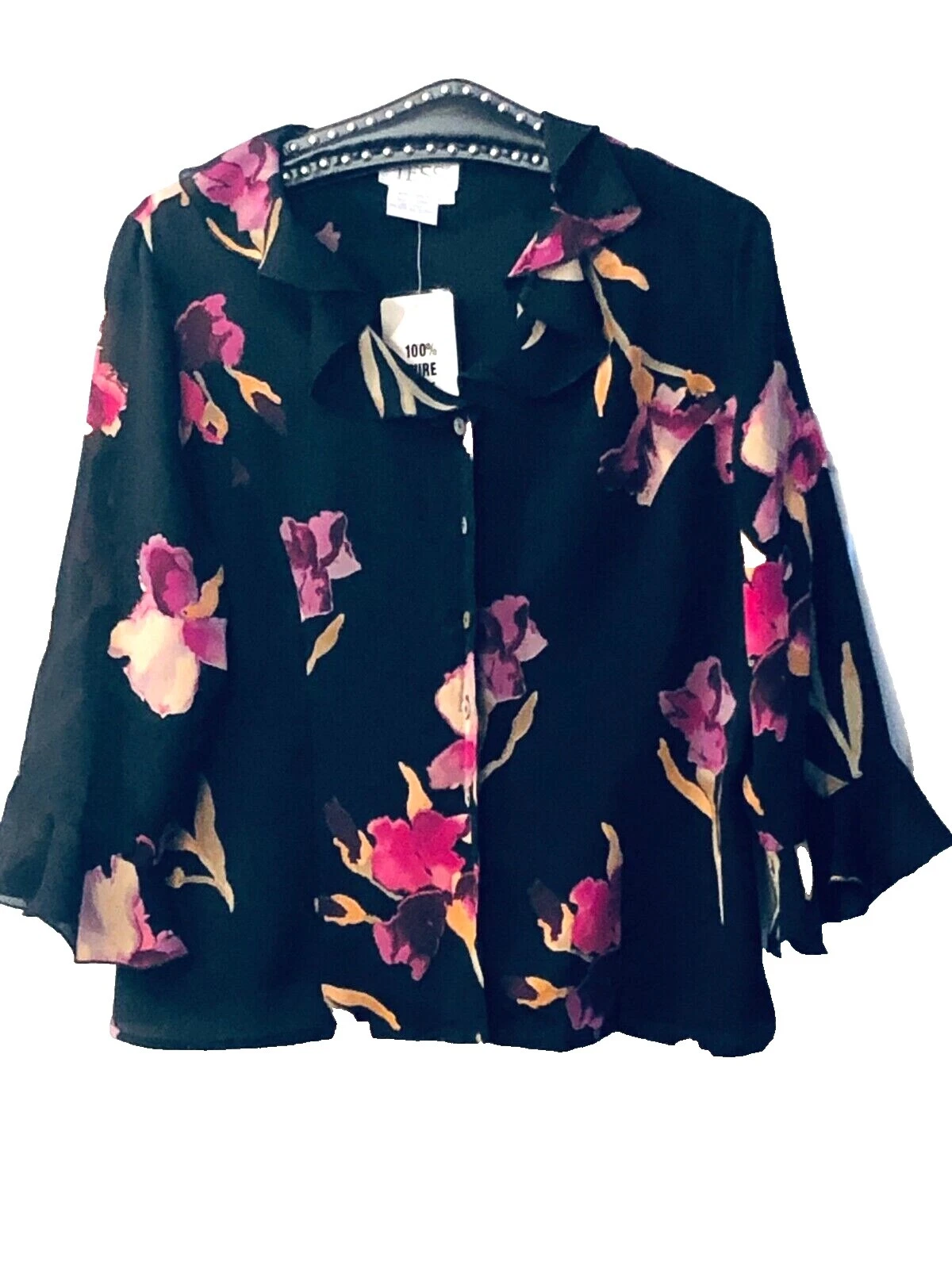 Silk Regular Size Tops for Women