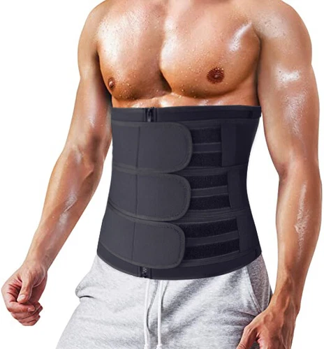 Männer Schweiß Sauna Neopren Taillentrainer Gewichtsverlust Korsett Taillen Body Shaper - Bild 13 von 31