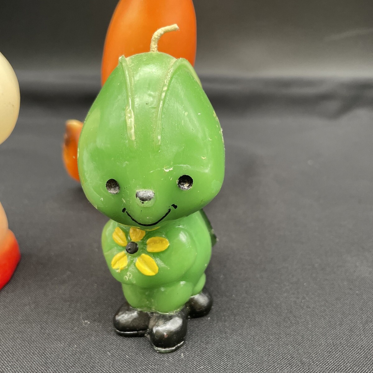 vintage 油絵　60年代　雑貨 Vintage Candle Molded Wax Statue Figure 1960s Home Decor