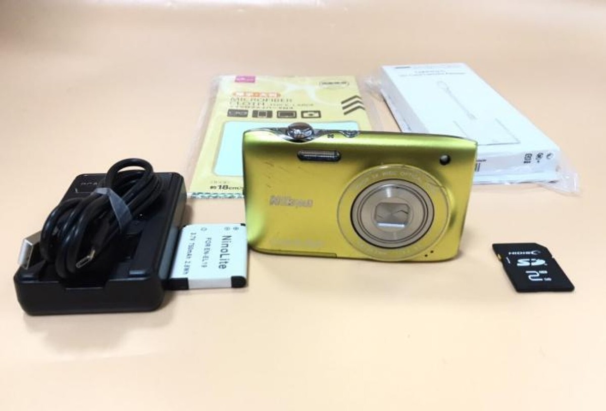 Nikon COOKPIX S3100 ニコン コンデジ イエロー（訳あり） Nikon Coolpix S3100 Yellow 14MP 5x Zoom Compact Digital