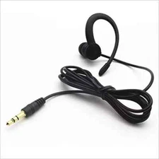 Single Side Earbud Headphones Stereo In-Ear Earphone Removable Hook Earphone for