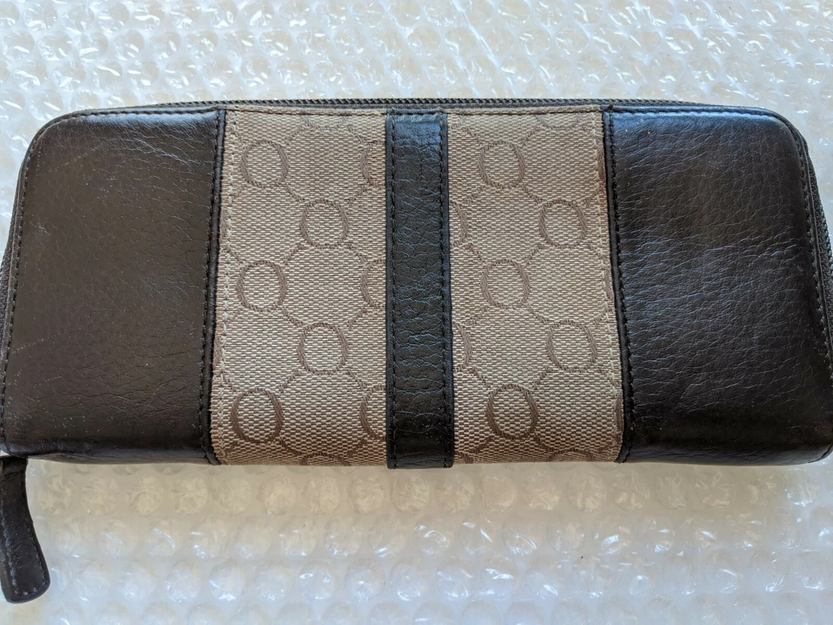 OROTON LOGO BROWN LADIES WALLET SIZE 19.5X9 CM eBay