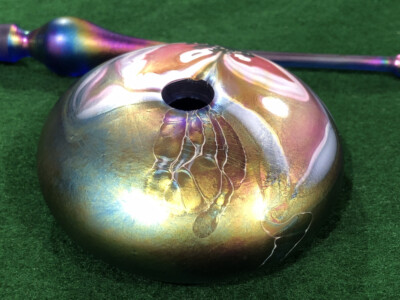 Eric Brakken Seattle Glasshouse Studios Signed Flower Iridescent