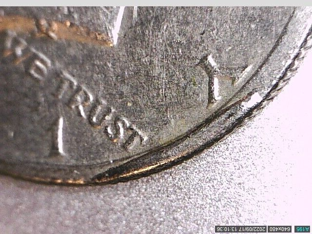 1971-D Kennedy Half Dollar - Nice Obverse Cud - Listed in Cuds on