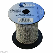 146-035 Stens 100' Solid Braid Starter Rope #4 1/2 Solid Braid