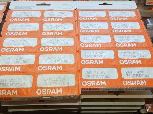 AUTOCARRI STORICI - STOCK LAMPADE 24V 21/5W 2 LUCI ORIGINALI OSRAM - Imagen 3 de 3