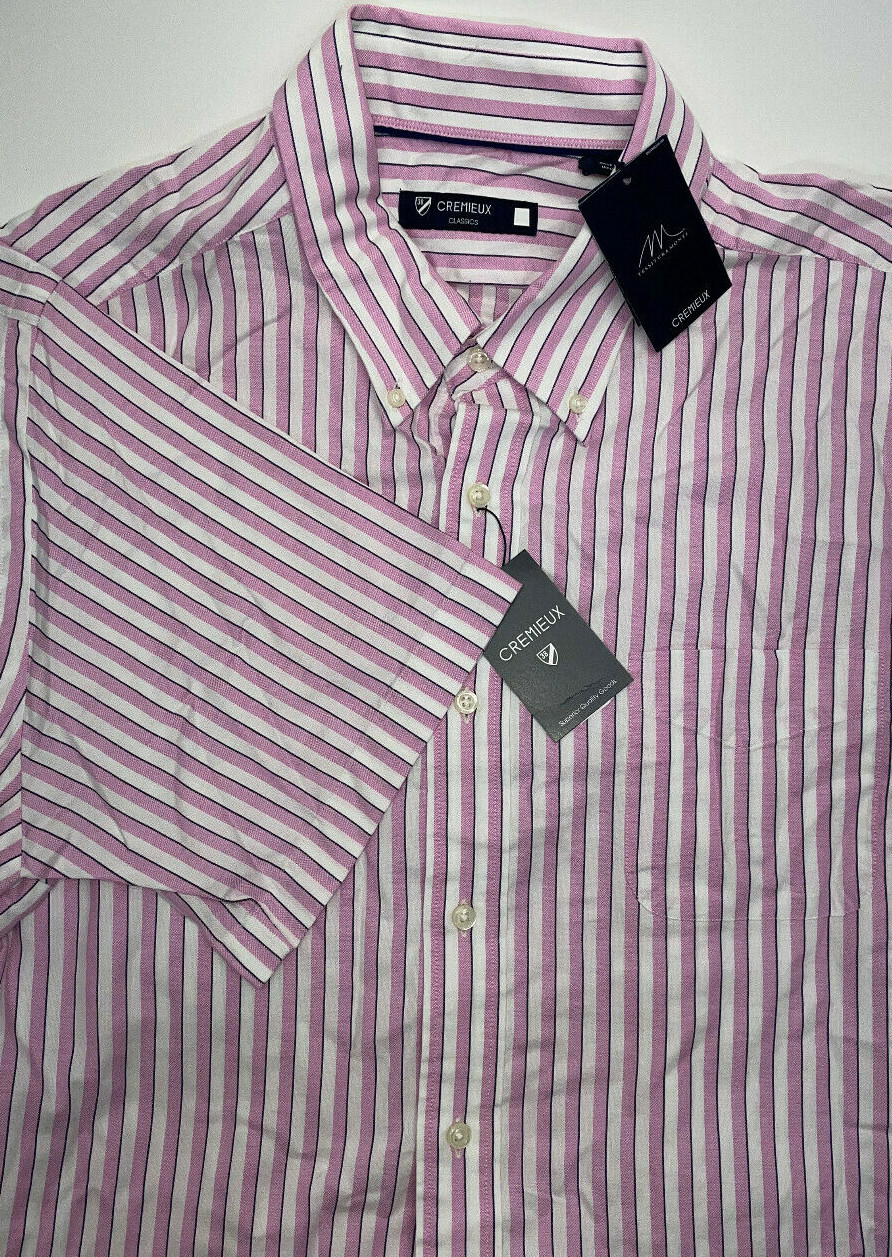 Мужская классическая рубашка Cremieux из 100% хлопка, сиреневый, XL