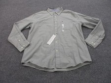 Tommy Hilfiger Shirt Mens L Gray Business Lightweight Classic Fit Preppy NEW
