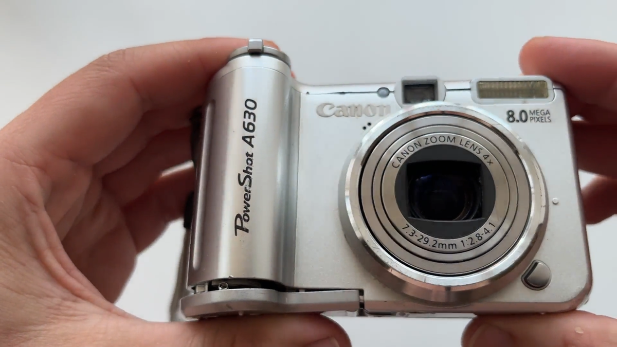 Canon PowerShot A630 8.0MP Digital Camera - Silver (AS IS