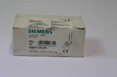 SIEMENS 3SB14 00-2H Lampholder 24 V 10 Units -OVP/unused-