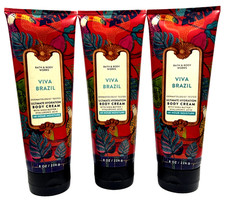 NEW 3 BATH BODY WORKS VIVA BRAZIL WOMEN ULTIMATE HYDRATION BODY CREAM 8 OZ LOT