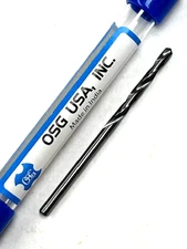 2.5 MM  (.0984" DIA) SOLID CARBIDE JOBBERS LENGTH TWIST DRILL OSG 220-0984