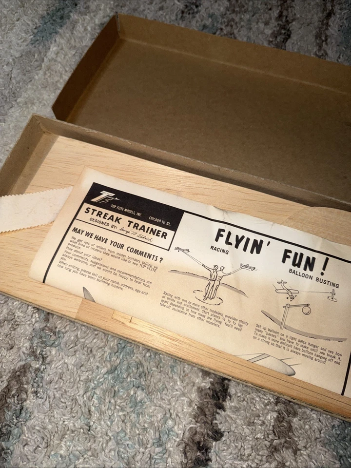 Top Flite Flite Streak Trainer  R/c Model airplane Kit N-10:495 - Image 4 of 4