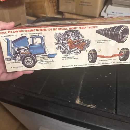 Vintage Ertl Mack DM800 Rex Mischer Beton Zement Nachbau Modellbausatz 1-0853 - Bild 10 von 24